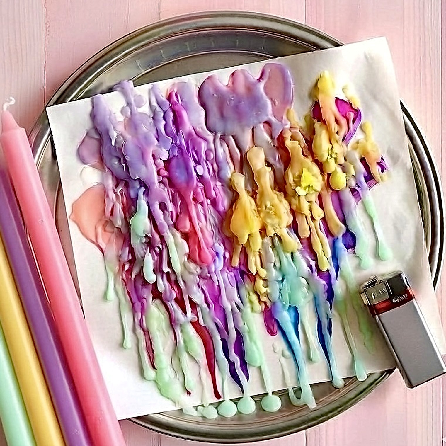 Candle Drip Painting