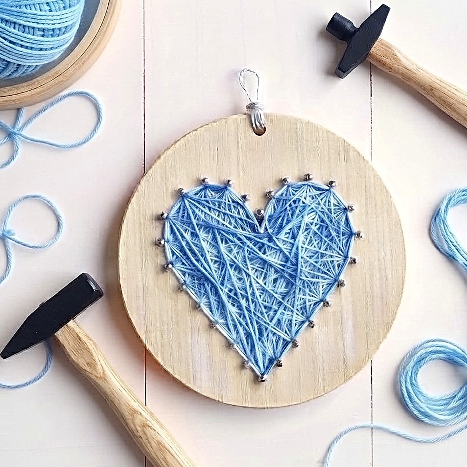 Hammer & String Heart Art