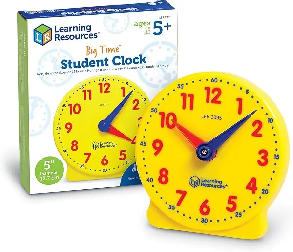 Learning Resources geared student clock