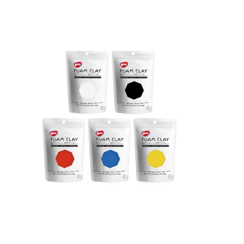 Foam clay, 5 primary colours