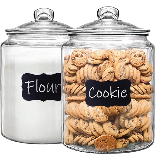 1.5 gallon glass storage jars