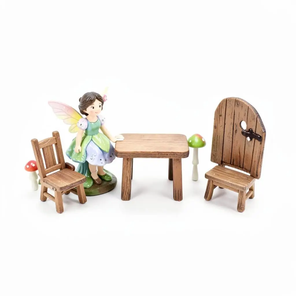 Miniature fairy garden set