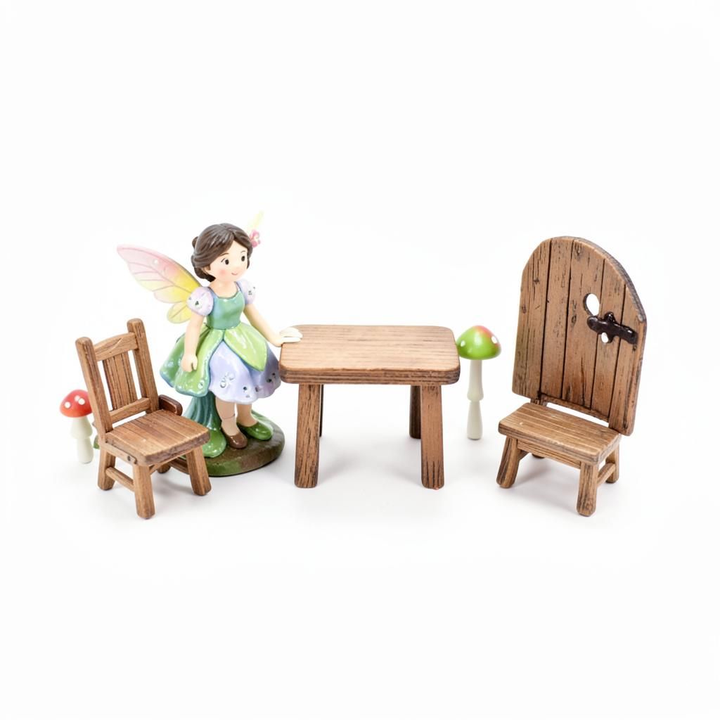 Miniature fairy garden set