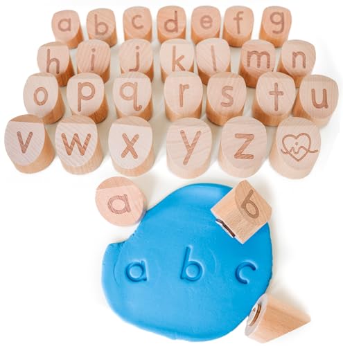 Alphabet rubber stamp set
