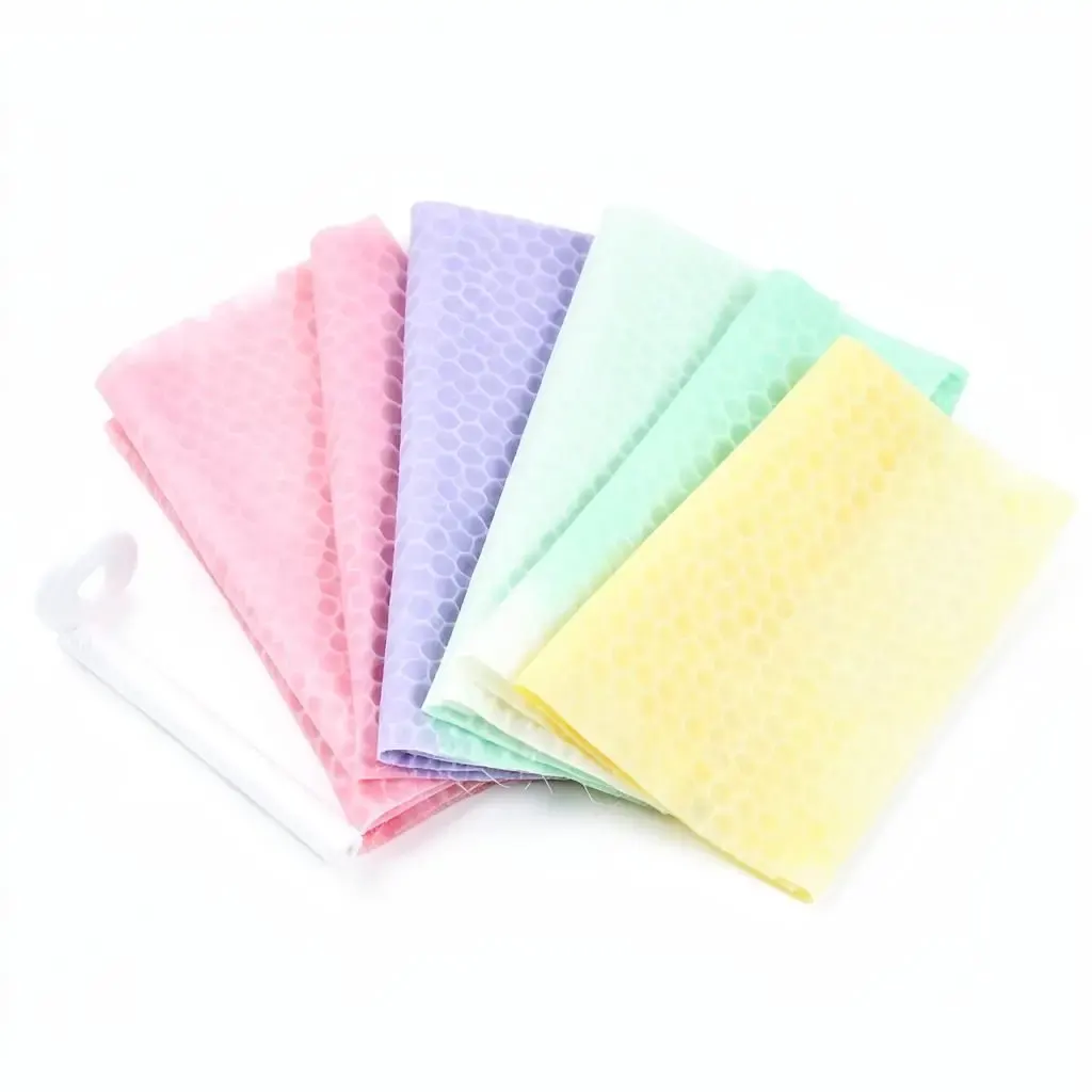 Pastel honeycomb beeswax sheets for candle making