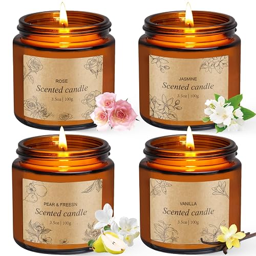 Scented candles in tins