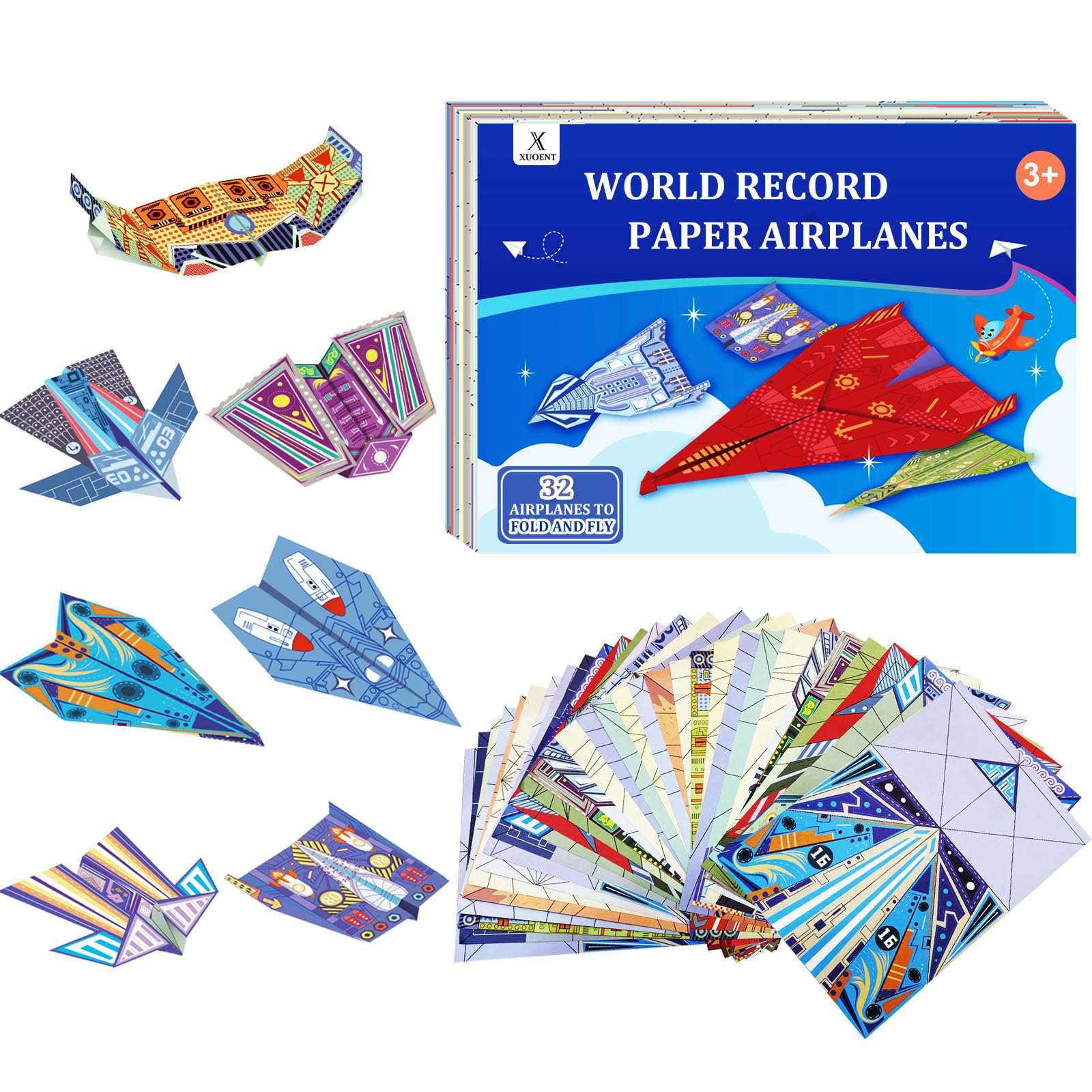 Coloured origami paper