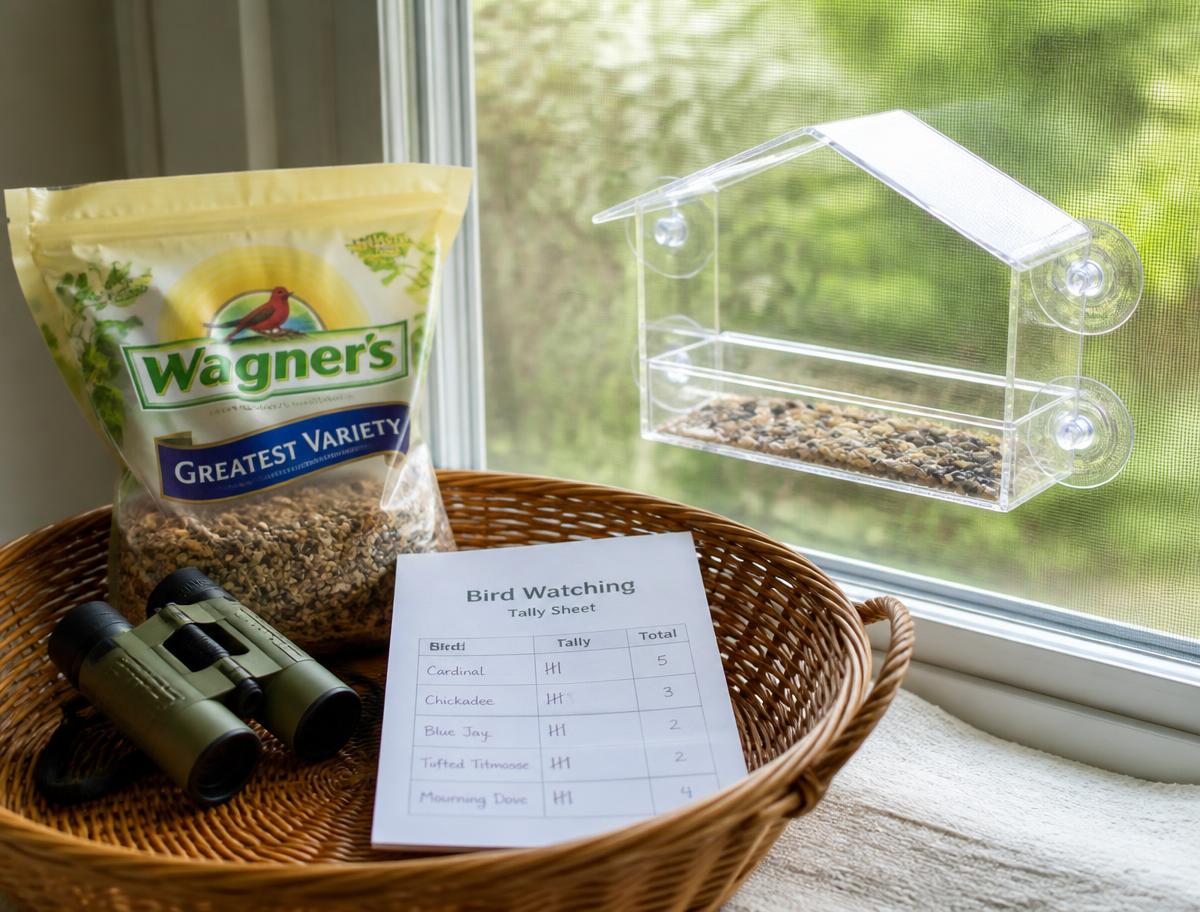 Window Bird Watching Station