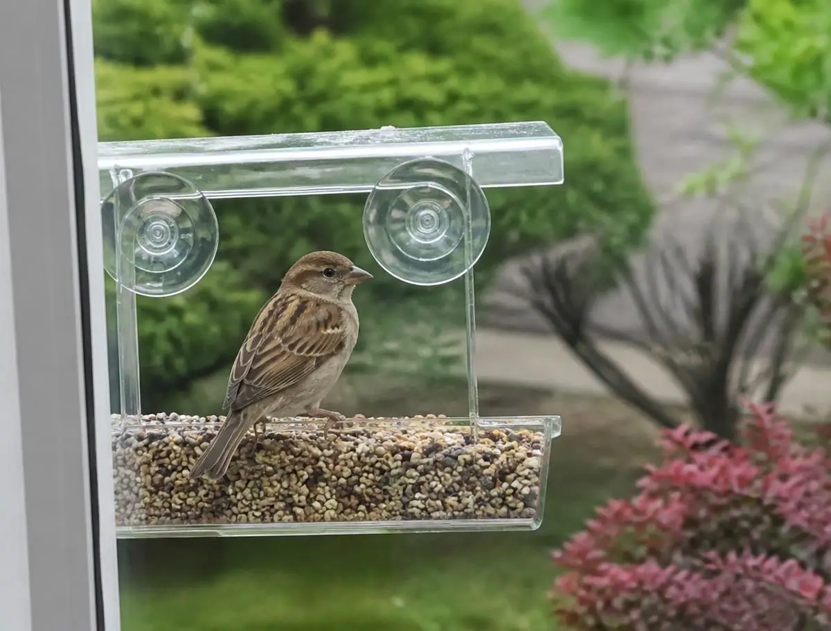 The first regular visitor, close enough to see every feather.