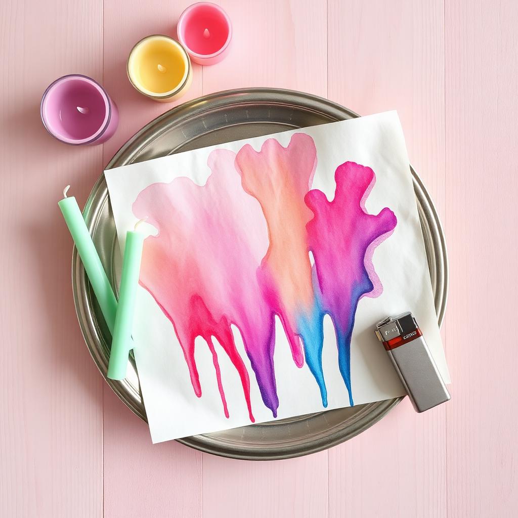 Candle Drip Painting