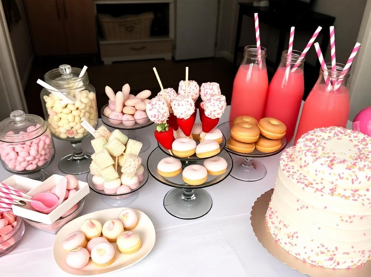 Half the food is also the decoration.
