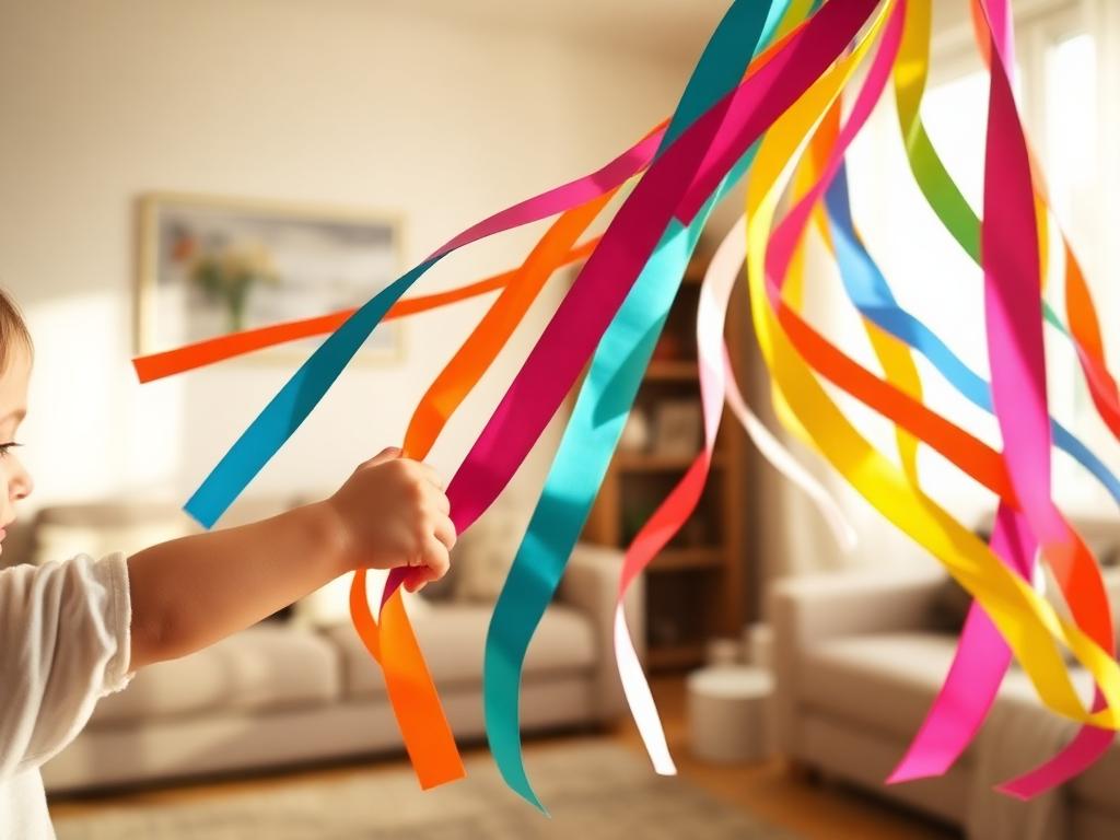 Big circles and figure eights with the ribbons.
