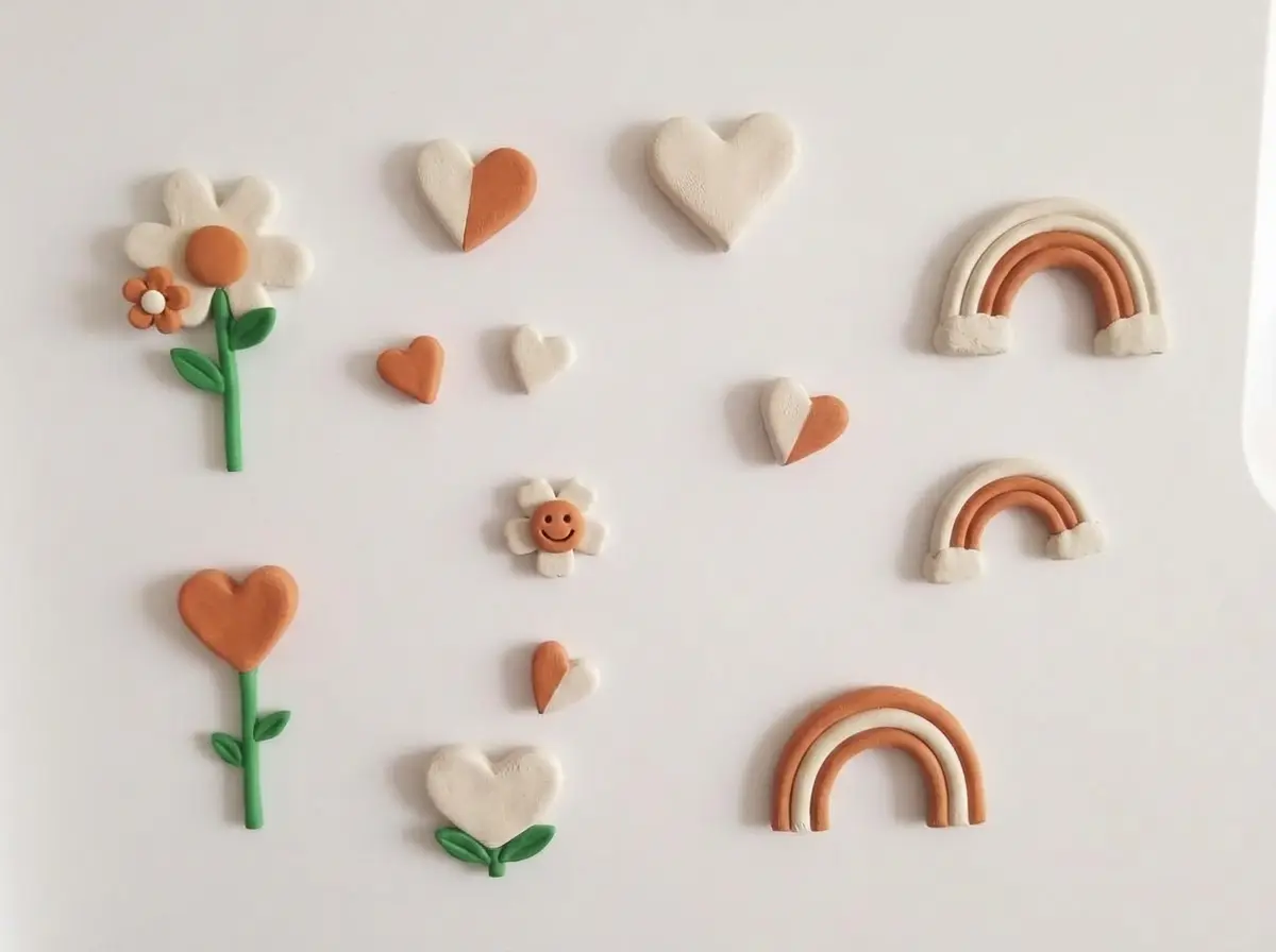 The finished magnets living on our fridge