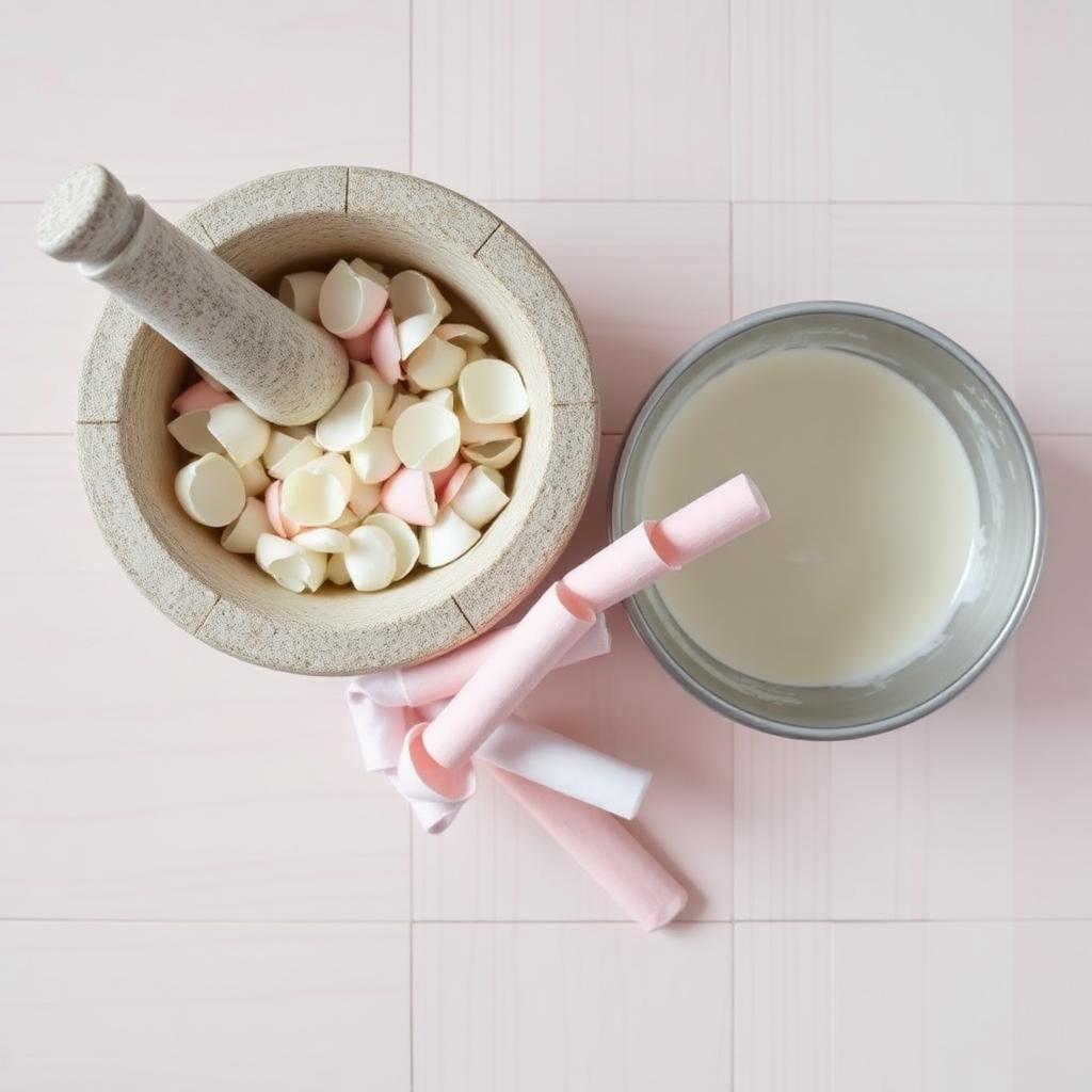 Homemade Eggshell Sidewalk Chalk