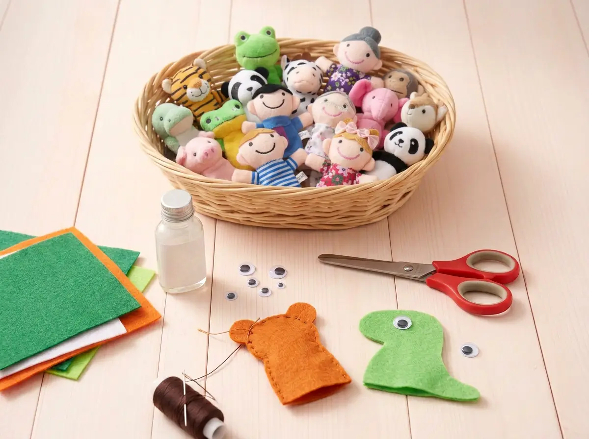 Making new ones: felt, glue and tiny googly eyes.