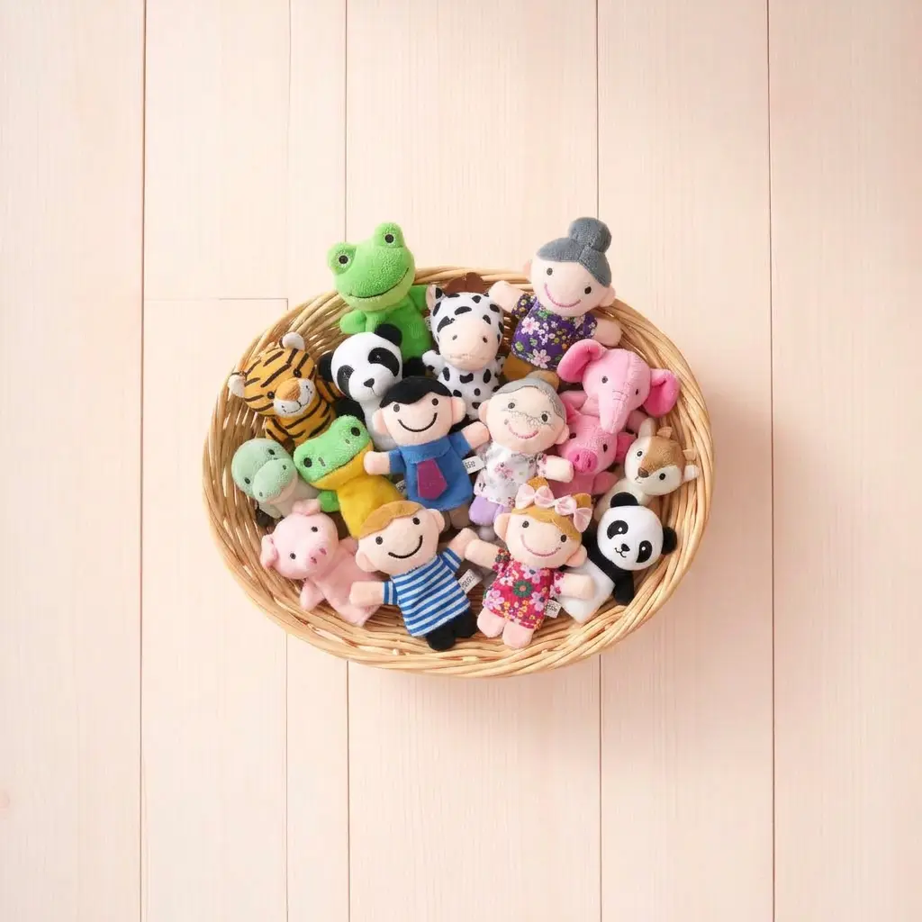 Finger Puppets Basket