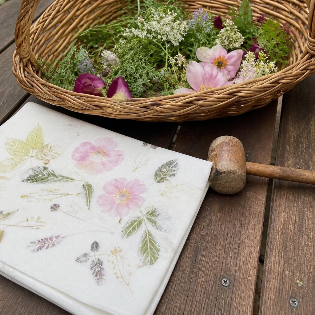 Flower & Leaf Pounding Prints