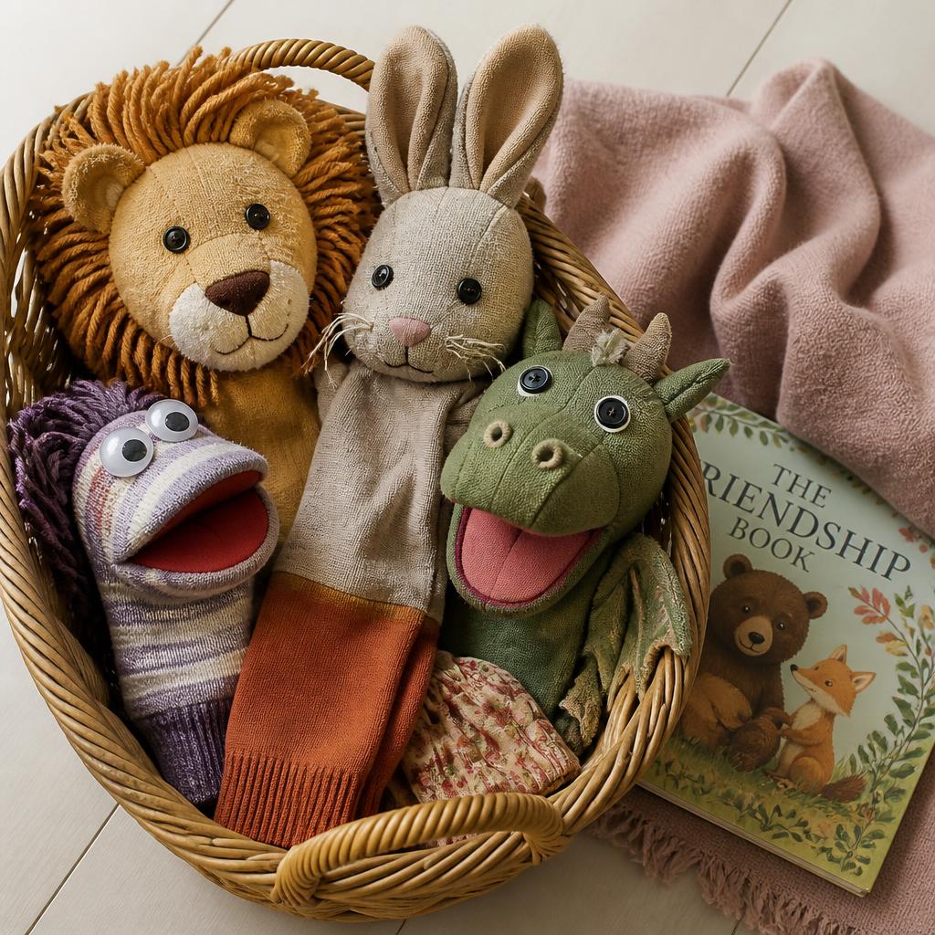 Hand Puppet Theater Basket