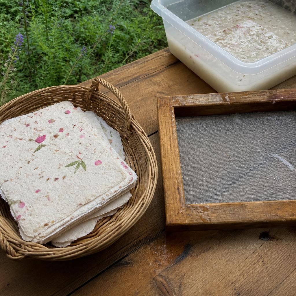 Handmade Paper with Petals