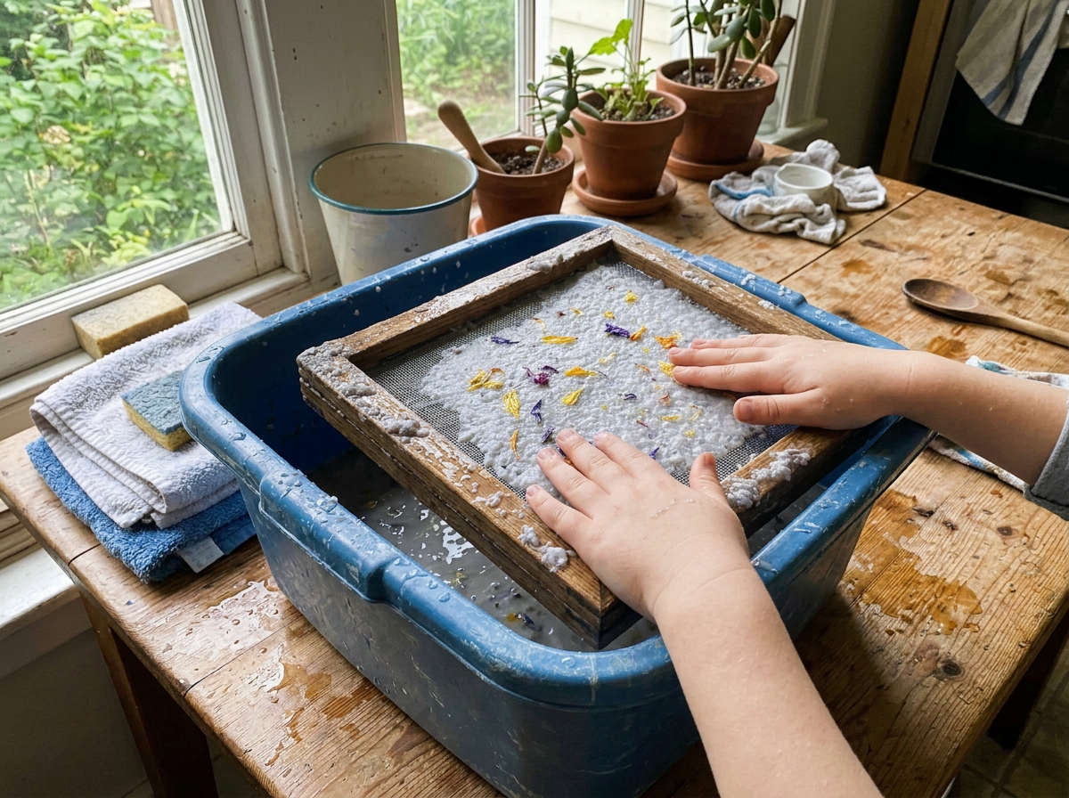 Handmade Paper with Petals