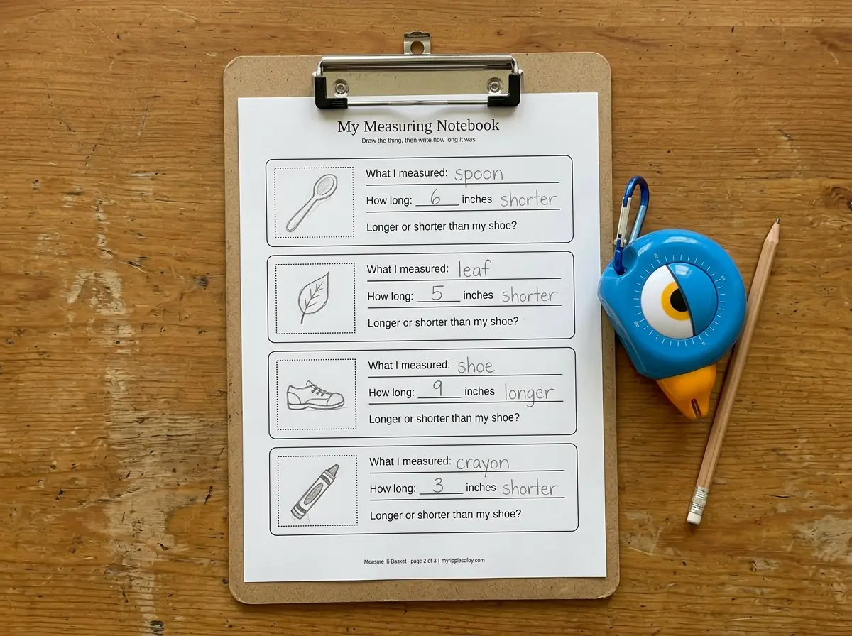 The record sheet after a morning - guessing, measuring, correcting.