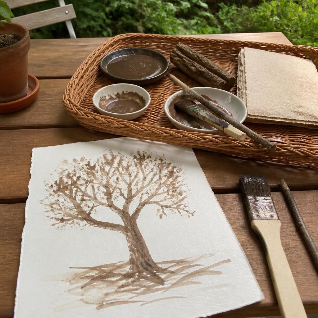 Backyard Mud Painting