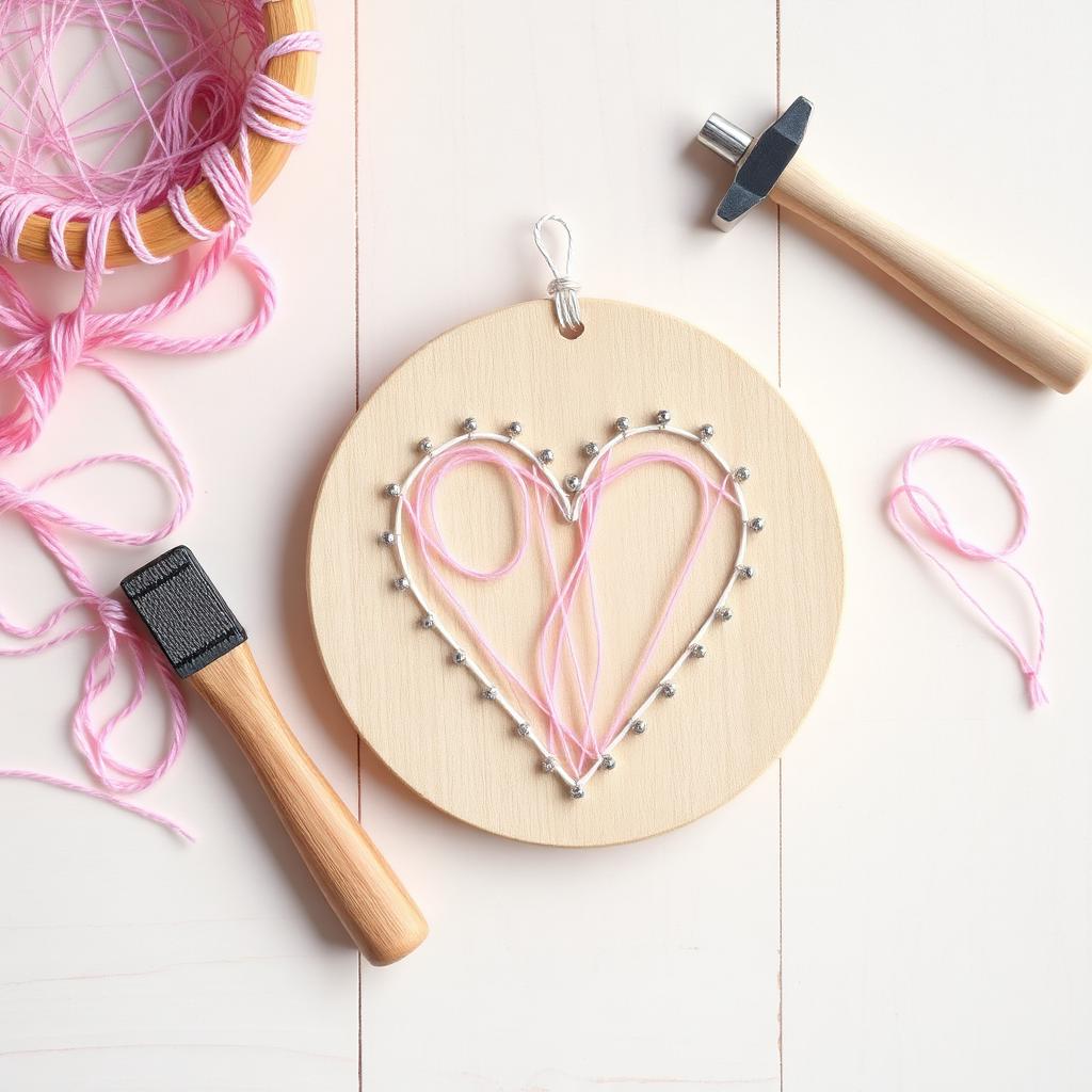 Hammer & String Heart Art