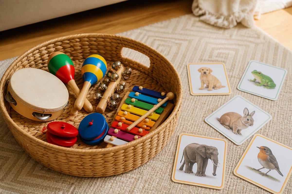 Animal Parade Music Basket