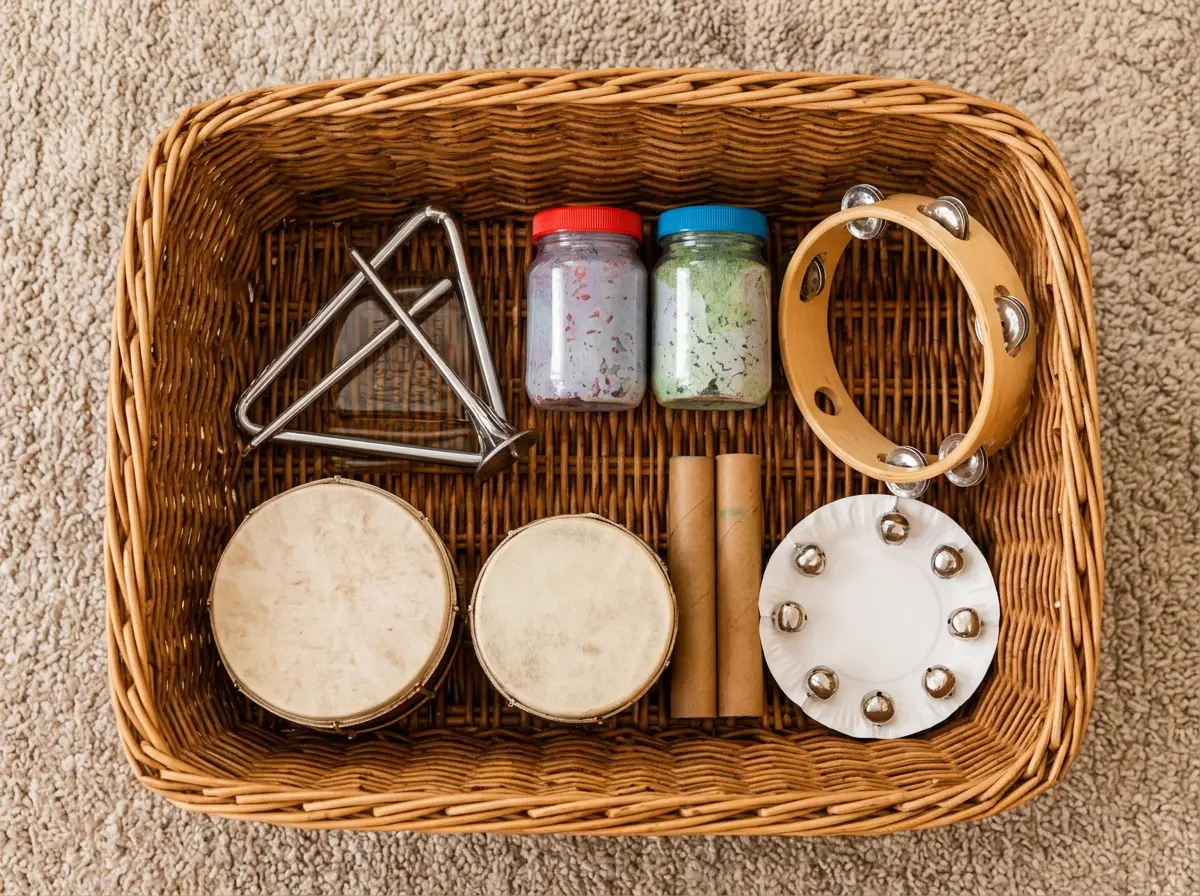 Percussion Instruments Basket