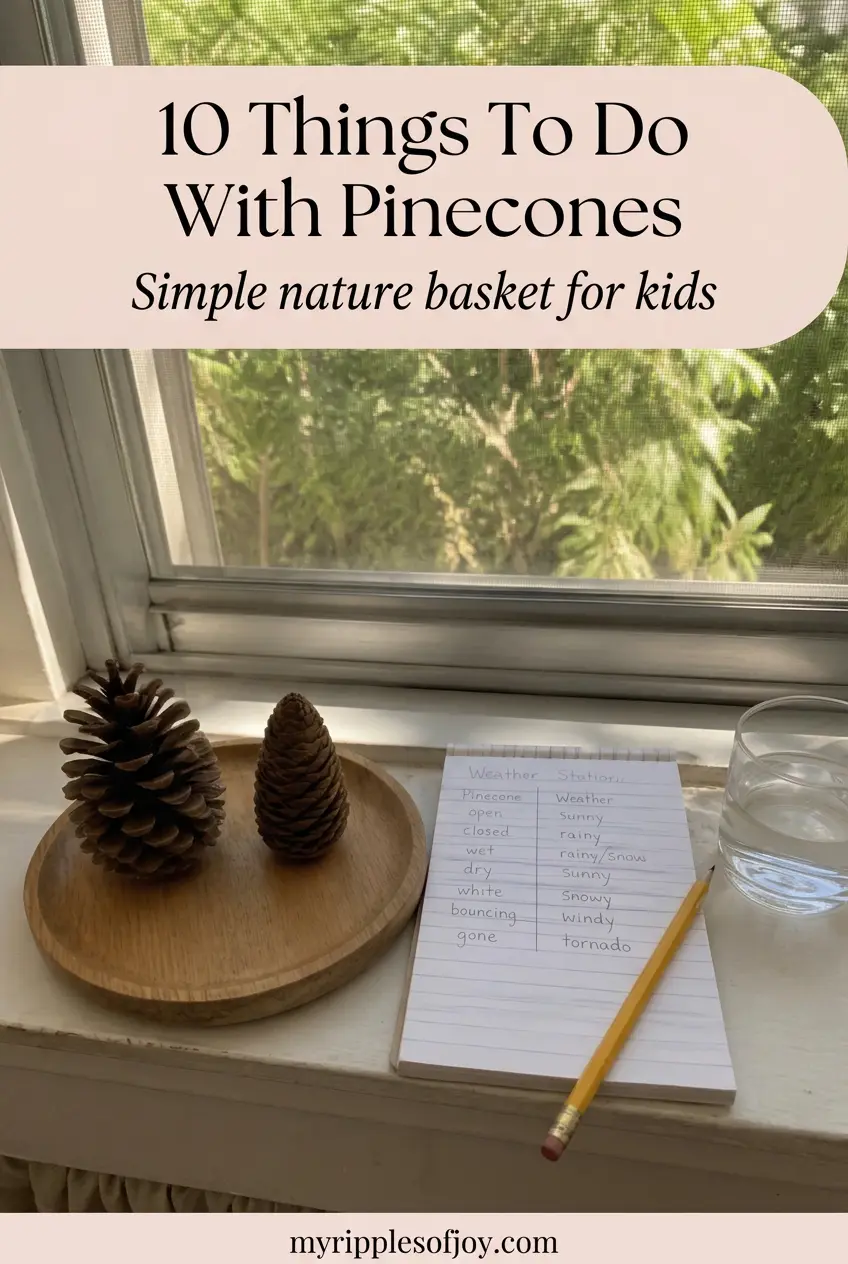 The Pinecone Basket: 10 Things To Do With Pinecones, pin it for later