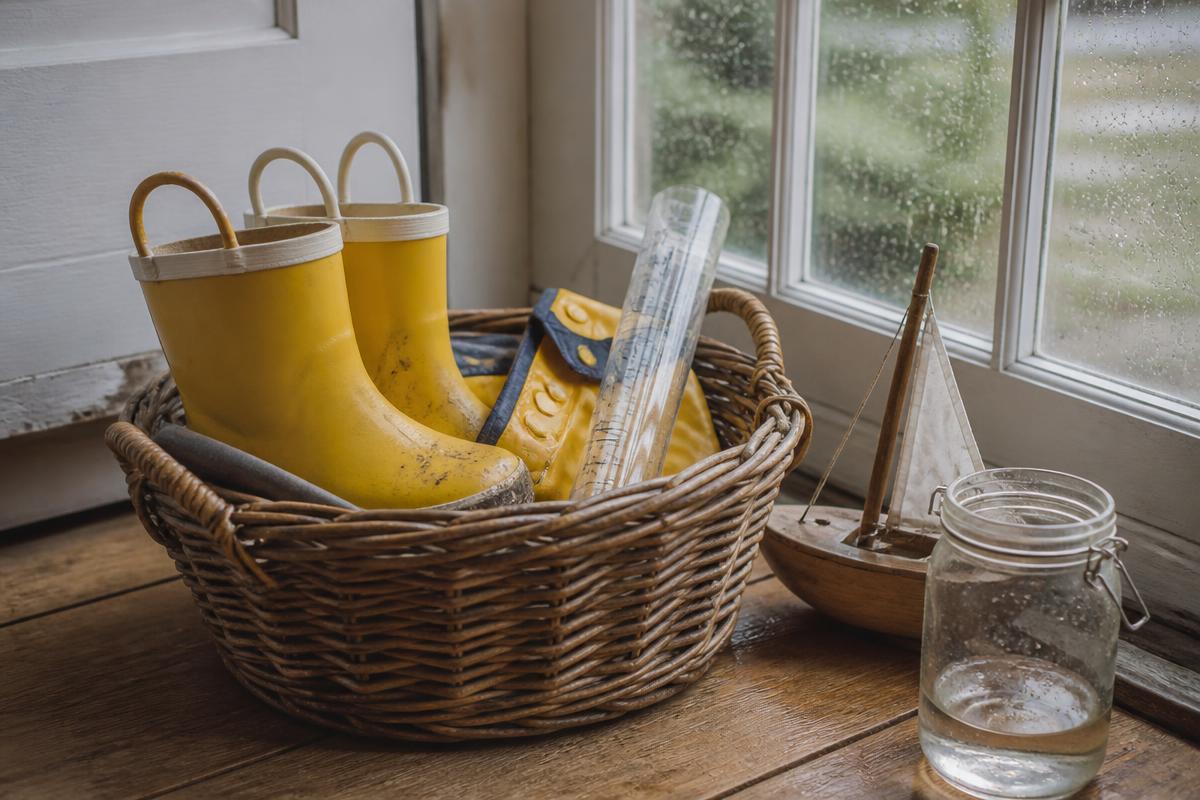 Puddle Splash and Rain Basket