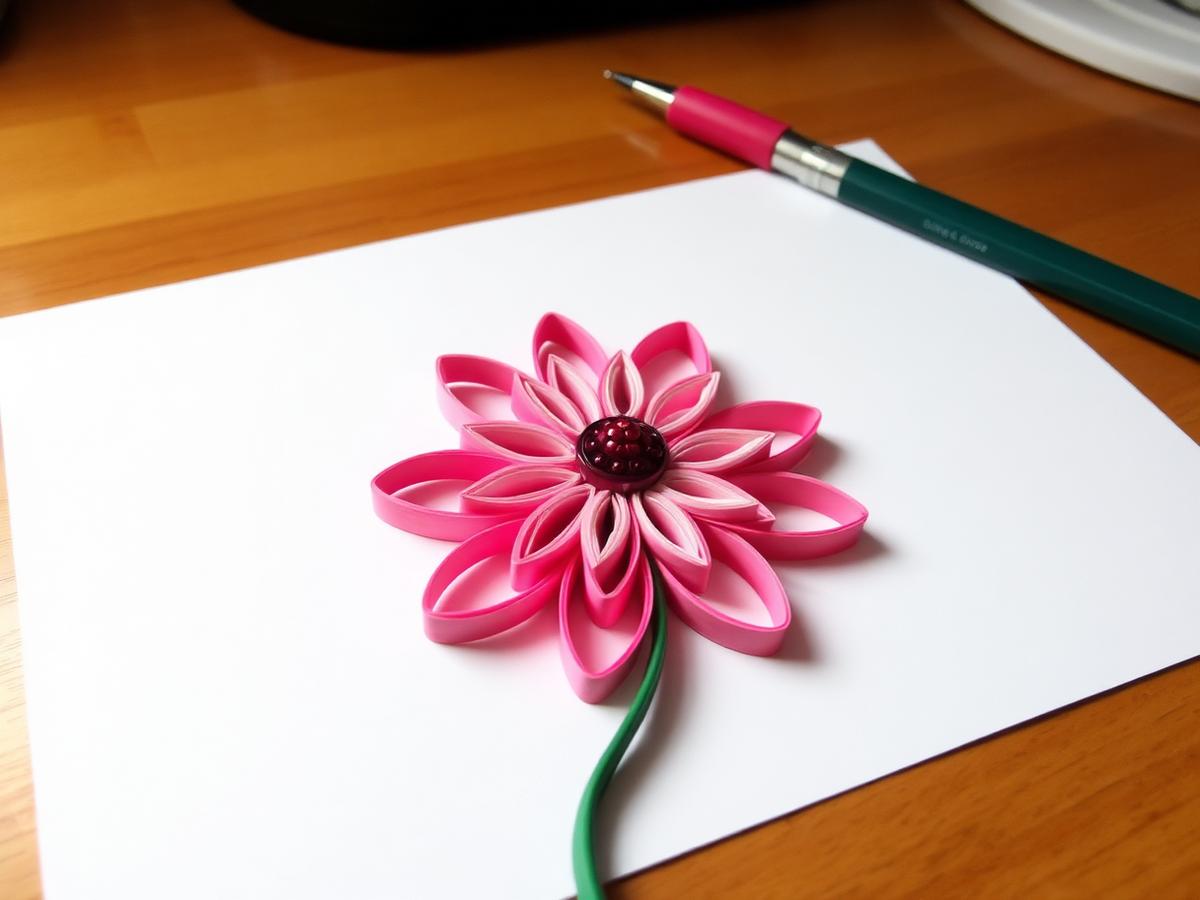 The finished flower, coil by coil