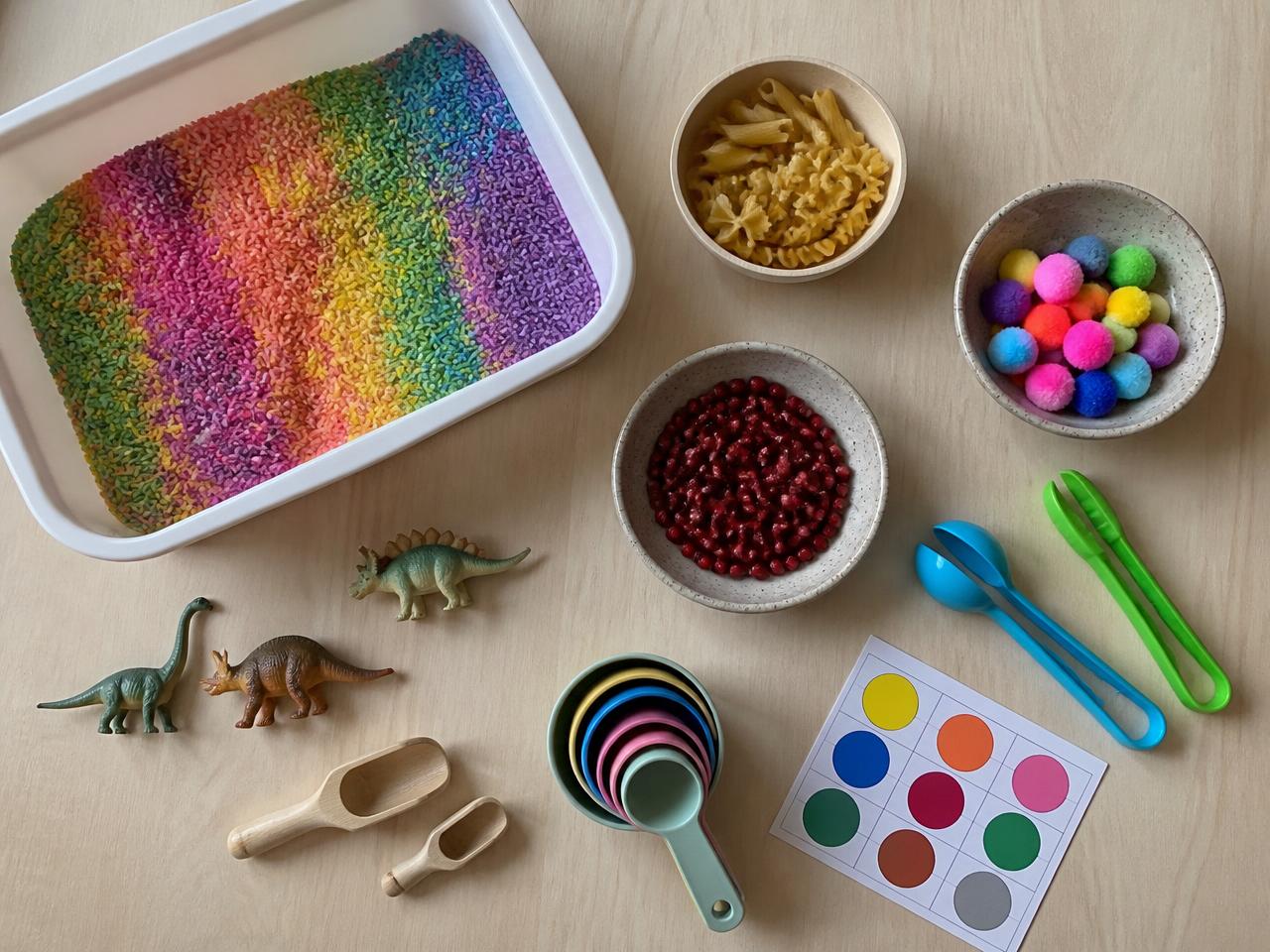 Rice and Dry Filler Sensory Bins
