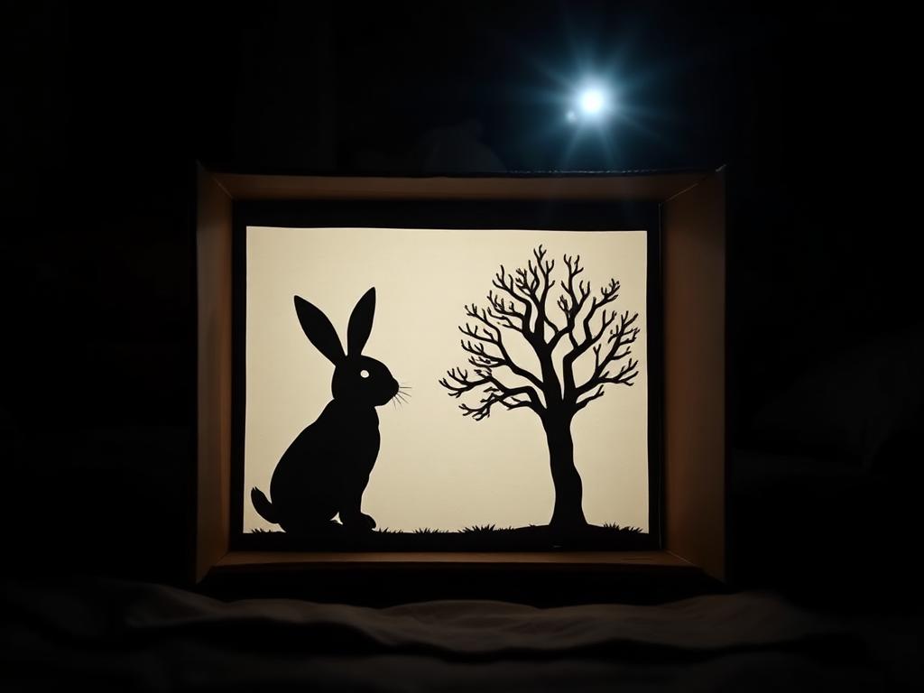 Lights out, flashlight on — the story begins.