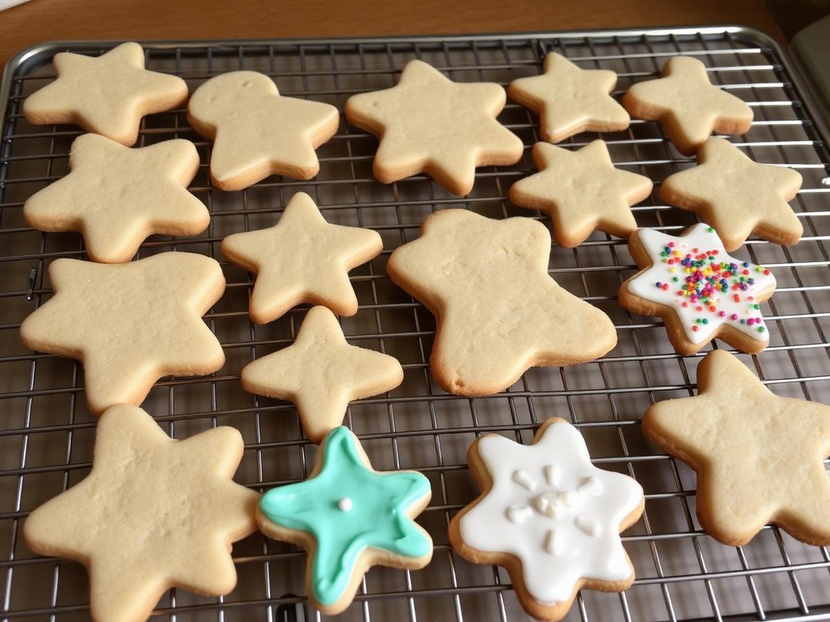 Cooling on the rack, a few decorated, most eaten warm