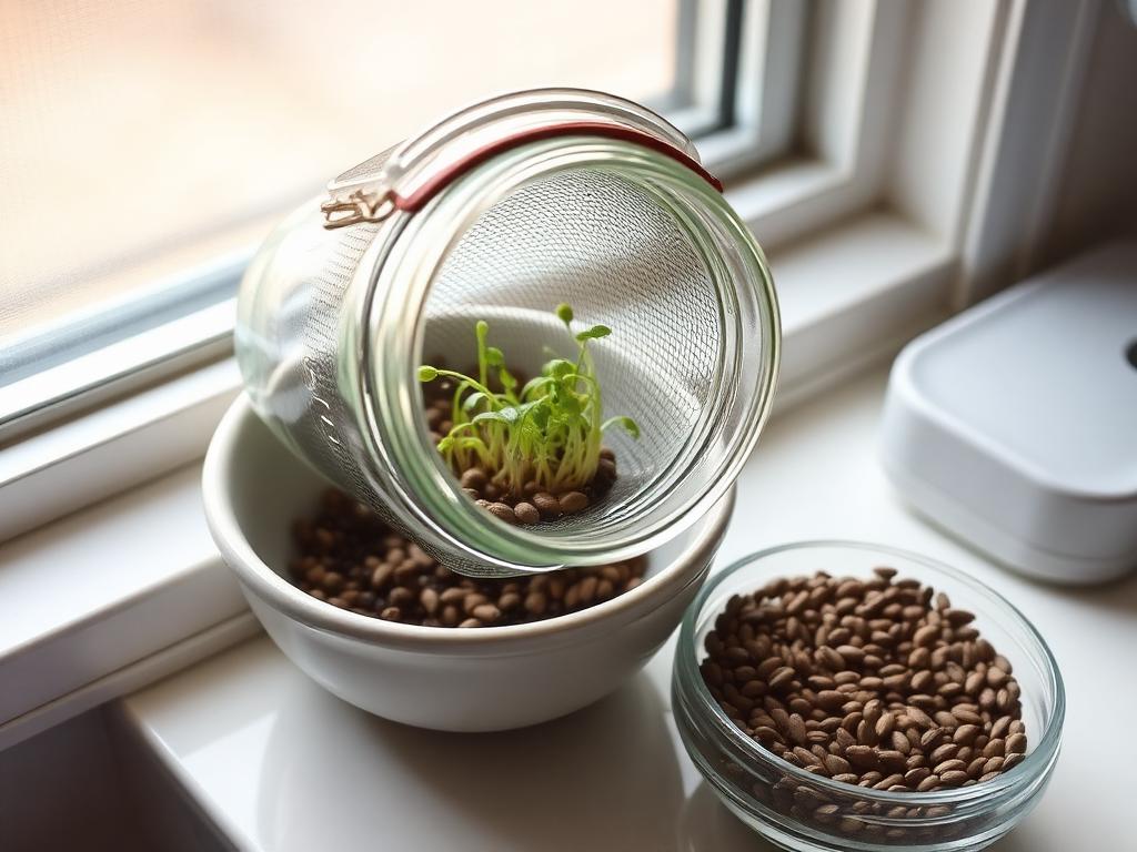 Day two on the windowsill, the first white tails showing.