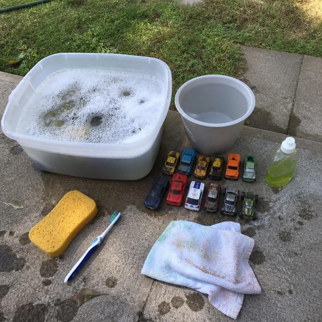 Toy Car Wash Basket