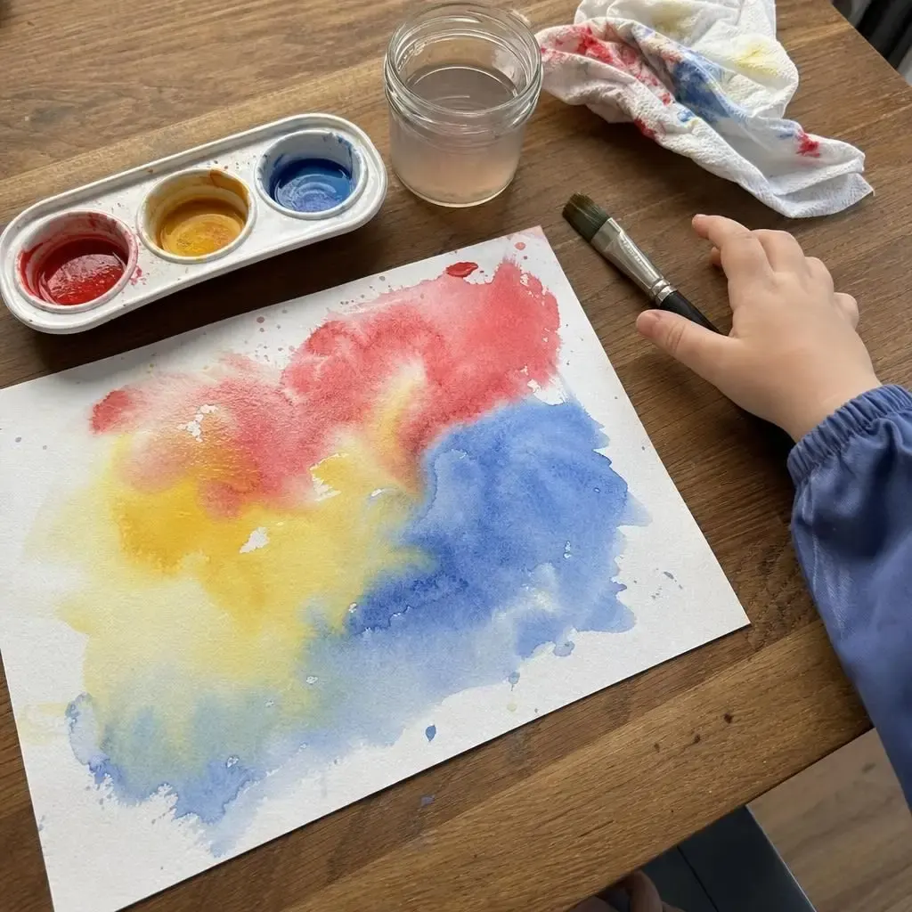Wet-on-Wet Watercolor Basket